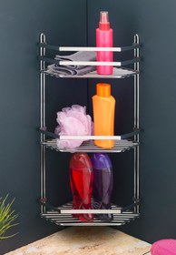 Resim Teknotel ÜÇ KATLI BANYO RAFI KROM ES076 