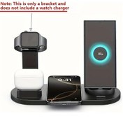 Resim Xuweiwei Universal Kablosuz Sarj Istasyonu Siyah İphone Uyumlu 16 15 14 13 12 11 Pro Max Mini Plus Ve Airpods Pro 2 İcin Hizli Sarj Seyahat Dostu Usb C 