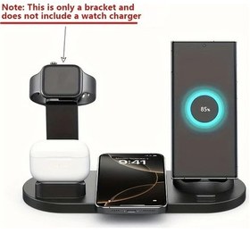 Resim Xuweiwei Universal Kablosuz Sarj Istasyonu Siyah İphone Uyumlu 16 15 14 13 12 11 Pro Max Mini Plus Ve Airpods Pro 2 İcin Hizli Sarj Seyahat Dostu Usb C 