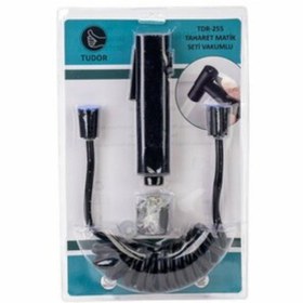 Resim Tudor Lüks Siyah Renkli Vakumlu Paket Basınçlı Taharet Matik Seti Siyah 