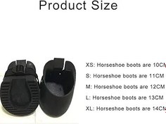 Resim Profesyonel Kaymaz Kauçuk At Nalı Çizmeleri At Bakımı Korur, XS 