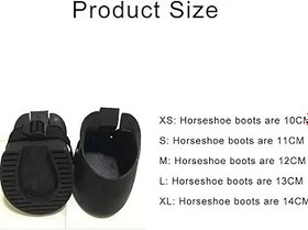 Resim Profesyonel Kaymaz Kauçuk At Nalı Çizmeleri At Bakımı Korur, XS 