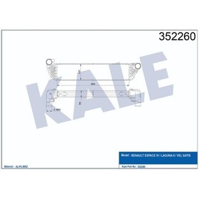 Resim Intercooler Espace 4 2.0 2.2Dci 2002- Laguna 2 1.9 2.0Dci 2000- 504647245 