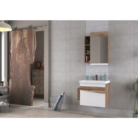 Resim BIANI Beyaz Banyo Dolabı Lapse 65cm 