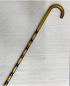 Resim PERİBOİA Bambu Desenli Zarif Ahşap Baston 