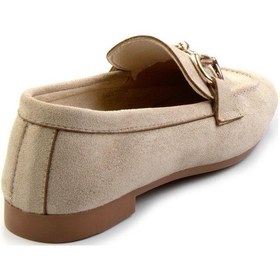 Resim Bambi Bej Kadın Loafer Ayakkabı K01688011002 Bej 
