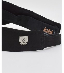 Resim Kadın Siyah Tenis Vizör Cap Yazlık Spor Plaj Şapkası 