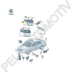Resim Rapid Ön Tavan Lambası Gri 5ja947105 2013 2022 