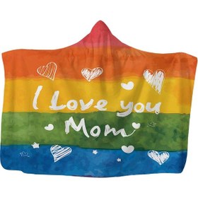 Resim Homyl Kapüşonlu Battaniye Giyilebilir Şal Yatakhane Uyuklama Anne 130x150cm Çok Renkli 