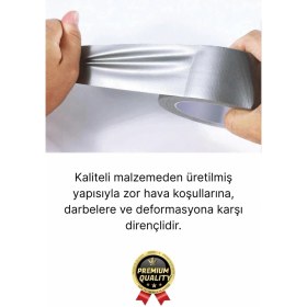 Resim Svein Ekstra Güçlü Dayanıklı Su Geçirmez Sızdırmaz İzolasyon Yalıtım Gri Tamir Bandı 10 Mt 48 Mm 1 Adet 