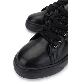 Resim Tamer Tanca Kadın Vegan Siyah Sneakers & Spor Ayakkabı 1009 117 Bn Ayk Y25 Sıyah Cılt Siyah 