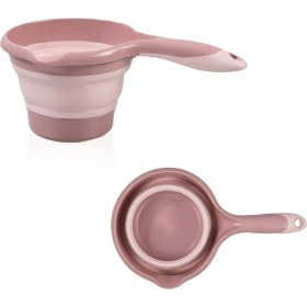Resim Babyjem 5 Parça Katlanır Bebek Küvet Seti Somon Plastik 0-12 Ay İçin Ergonomik Tasarım 