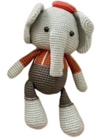 Resim Quezzquality Amigurumi El Örgüsü Oyuncak Fil 