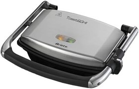 Resim Ariete Izgara ve Tost Makinesi 1911/10 - Grill Toast Machine, 1000 Watt, Yapışmaz Çizgili Plaka 
