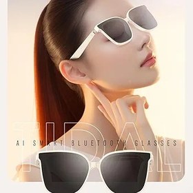 Resim Allayu Ai Akıllı Gözlükler Çağrıları Değiştirmek ve Sesli İletişim İçin Sadece Tıklayın Ai ABS Ai Glass ile Akıllı Gözlükler, kayısı 