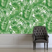 Resim Golden Palmiye Desenli Duvar Kağıdı Yeşil 52 cm x 10 m 