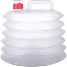 Resim VeraGlobe Buğz Musluklu Akordiyon Katlanır Su Bidonu 10 Litre 