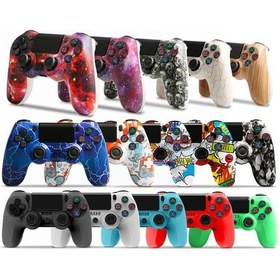 Resim Sones Ps4 İçin Kablosuz Bluetooth Oyun Kumandası, Işık Şeritli, Çift Titreşimli Oyun Kolu Siyah Diğer 