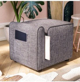 Resim Paris Cepli Ve Dergilikli Puf, Oturma Odası, Antre Puf, Gri Gri 