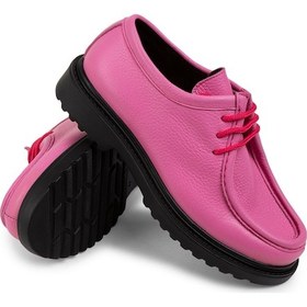 Resim Deery Hakiki Deri Pembe Günlük Kadın Ayakkabı - 01935zpmbc01 Pembe 