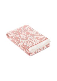 Resim Kiremit Yumuşak Dokulu Çift Kişilik Jakarlı Pike %100 Pamuk 220 240cm Bordo 