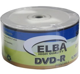 Resim Elba Dvd-R 4,7GB-120MIN 50li 16X Printable Dvd-R Shrink 