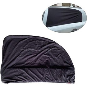 Resim Elastik Oto Yan Cam Bebek Güneşlik Araba Perdesi Hatchback Uyumlu 1 Adet Çok Renkli 