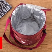 Resim Yemek Kontaktsız Büyük Kapasiteli İzoleli Öğle Çantası - Oxford Kumaş Silindir Soğutucu Termal Astarlı, Yıkanabilir Taşınabilir Öğle Kutusu Tote, Açık Hava Piknik Çantası, Ayarlanabilir Askılı Kolay Temizlenebilir Tekrar Kullanılabilir Öğle Çantası, Seyahat ve Macera İçin İdeal 