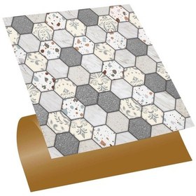 Resim Tink Kendinden Yapışkanlı Zemin Kaplama, Duvar Kaplama Petek Terrazzo Desenli 30x30 Cm 33 Adet 3 M² 