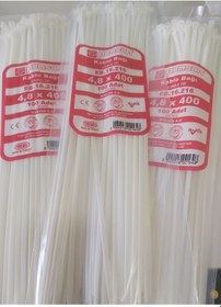 Resim Pemsan 4.8X400 Plastik Cırt Kelepçe Kablo Bağı Beyaz 100'Lu Paket 