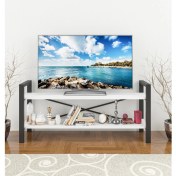 Resim Dekormila Metal Tv Sehpası Beyaz 
