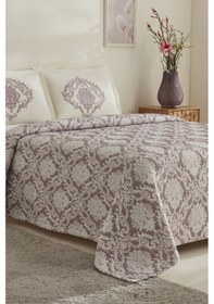 Resim Karaca Home Nolven Çift Kişilik Yatak Örtüsü Seti Mürdüm Mürdüm 