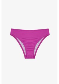 Resim Penti Pembe Kız Çocuk Flower Tek Omuz Bikini Takımı 