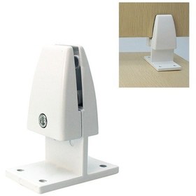 Resim Sones T Şeklinde Alüminyum Alaşımlı Ofis Masaüstü Ekran Sabitleme Klipsi Bölme Klipsi Beyaz 