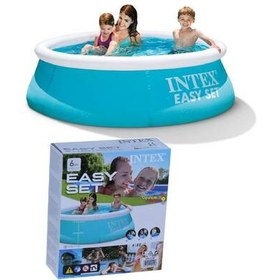Resim İntex 28101 Easy Kolay Kurulumlu İntex Şişme Aile Havuzu 