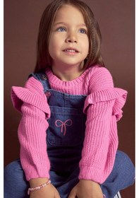 Resim Defacto Kız Bebek Bisiklet Yaka Triko Kazak F2627a525wnpn280 Pembe 