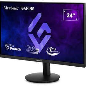 Resim Viewsonic VX2425-HD-PRO 24" 1MS 200Hz HDMI DP HDR10 FHD VA Oyuncu Monitörü 
