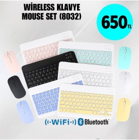 Resim CNF TEKNOLOJİ Renkli Wireless Klavye & Mouse Seti — Konfor ve Şıklığı Bir Arada Yaşayın! 