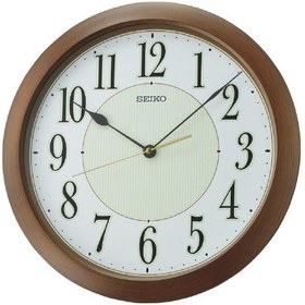 Resim Seiko Qxa824b Sessiz Saniye Parlak İbre Ve İndeksli Dekoratif Duvar Saati Kahverengi 