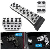 Resim Lemestar Mercedes Benz E/glc/c-cla 2015-2019 Paslanmaz Çelik Gaz Fren Pedal Kapağı Seti - Lhd/rhd Uyumlu 