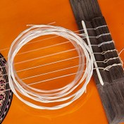 Resim Klasik Gitar İçin Kaplamalı Yüksek Kaliteli 6 Adet Gümüş Naylon Tel Seti - Daha Zengin Tonlarla Pürüzsüz, Dayanıklı ve Paslanmaz Tellerle Geliştirilmiş Ses Kalitesi ve Daha Uzun Ömürden Keyif Alın 