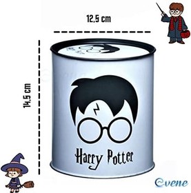 Resim Evene Metal Para Kumbarası Açılmaz Baskılı Büyük Boy Desenli Figürlü (Harry) 
