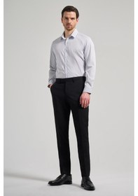 Resim İmza Siyah Esnek Yandan Cepli Slim Fit Classic Pantolon 1003250106 Siyah 