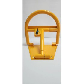 Resim Oval Çelik Kilitli Otopark Bariyeri | Yatar U Tip Park Demiri 