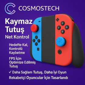 Resim Cosmostech Kontrolfreek Turbo Switch Joy-Con Için Yüksek Konkav Performans Analog Başlıkları 