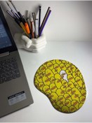 Resim Sarı Ördekler Bilek Destekli Mouse Pad 