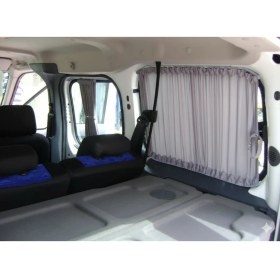 Resim Micro-Sun GRİ FORD Connect 2001-2014 ARKA TEK KAPI YAN ÇİFT SÜRGÜLÜ Raylı Oto Perde 5 Cam 560004 