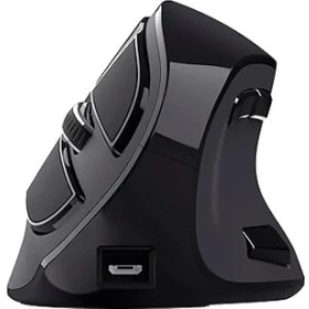 Resim Trust 23731 Şarj Edilebilir Kablosuz Dikey, Ergonomik Mouse, USB Alıcısı Veya Bluetooth Bağlantısı, 