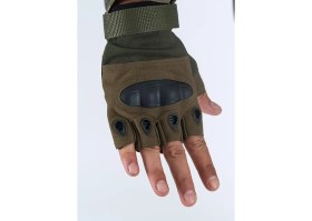 Resim Combat Tactical Outdoor Kesik Parmaksız Eldiven Asker Polis Dağcı Sporcu Bisikletçi Kemik Eldiveni - 004 