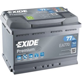 Resim Exide 12v 77 Ah Amper 760 A (en) Premium Seri (eski Akü Iadeli) 